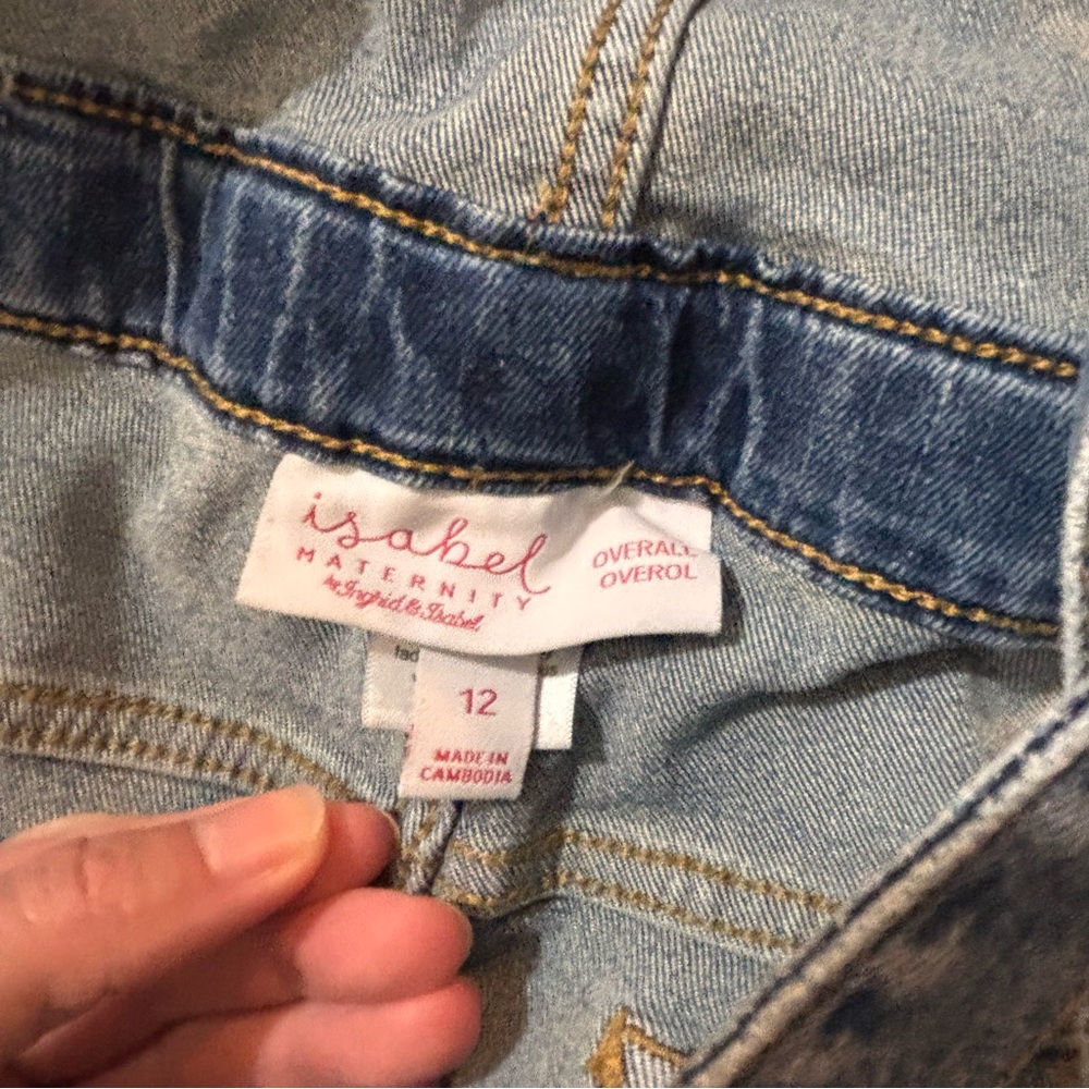 ⭐️Isabel Maternity by Ingrid & Isabel⭐️ Blue Denim Overalls - Picture 6 of 6